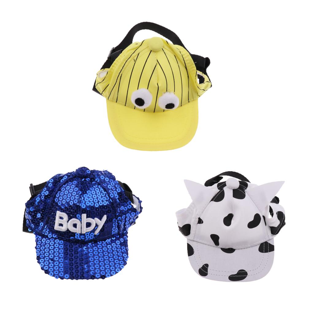 Hundemütze Niedliche Hunde Baseballmütze Hut Kappe mit Ohrlöchern für