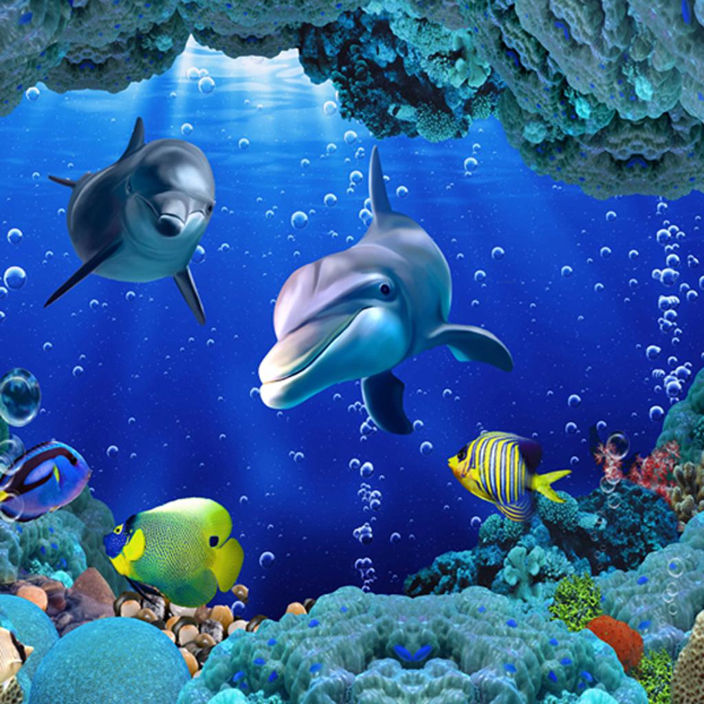Coral Fish Forest PVC Aquarium Background Poster Fish Tank