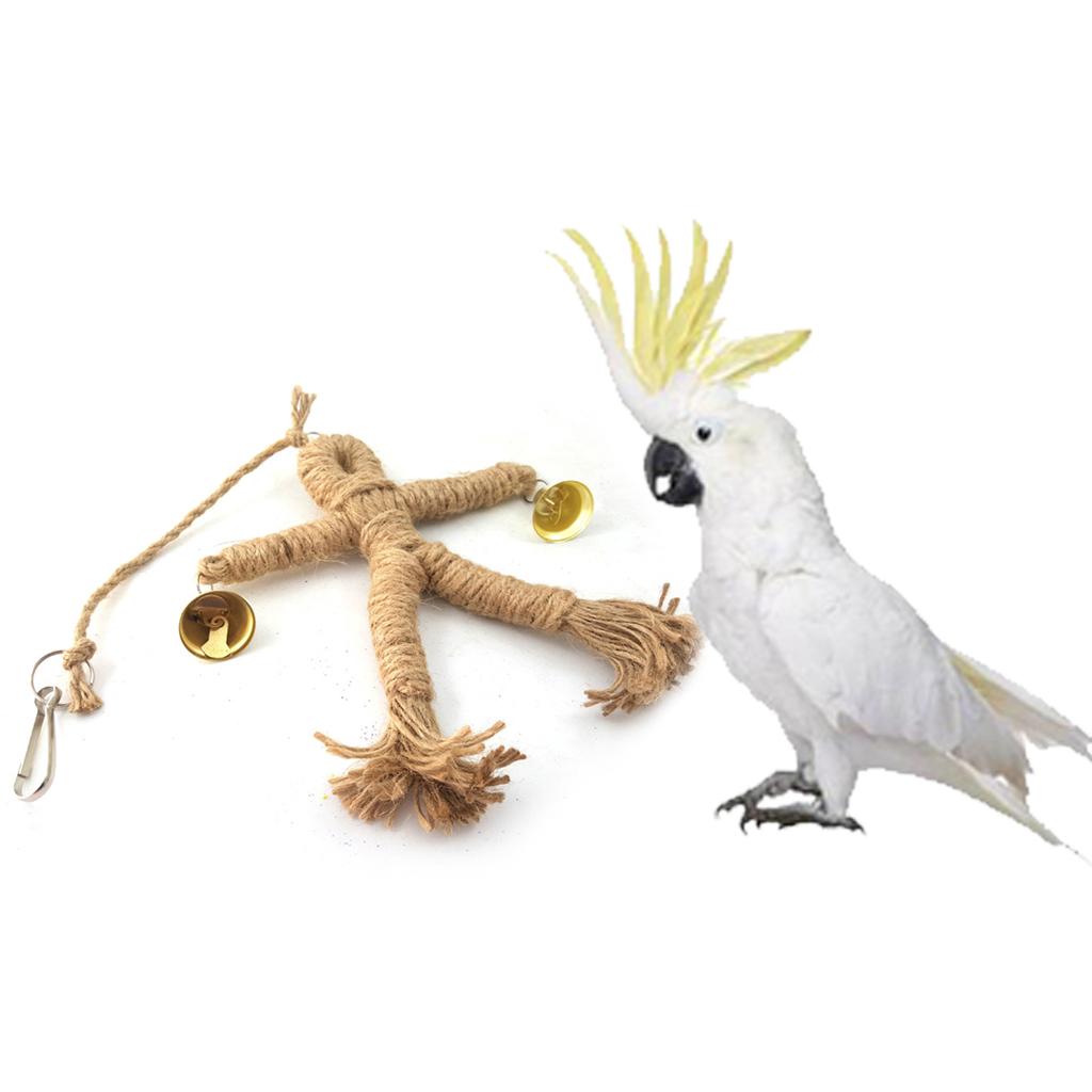 2Pcs Parrot Supplies Bird Hamster Bite Chew Scarecrows Toys Gnawing Toy