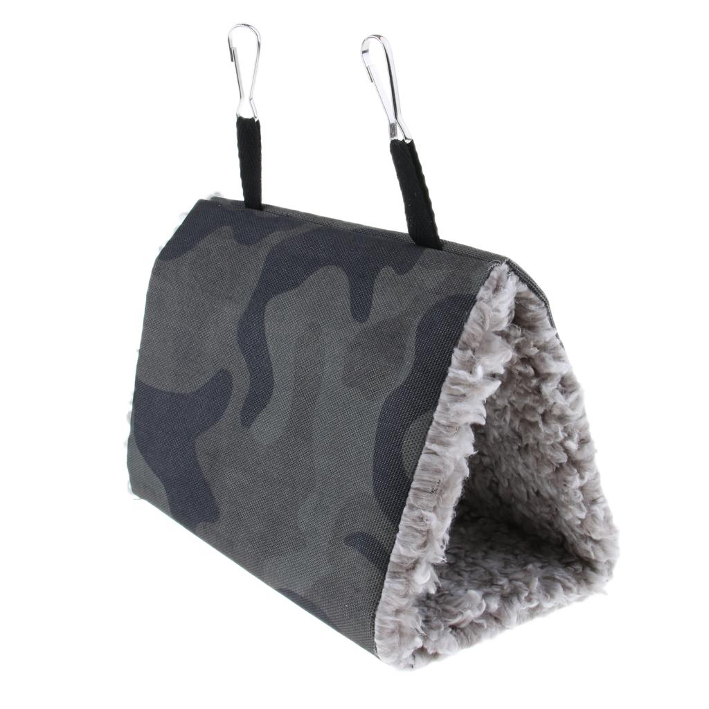 Pet Hammock Hamster Hanging Bed Bird Parrot Playing Tunnel Toy Camouflage M