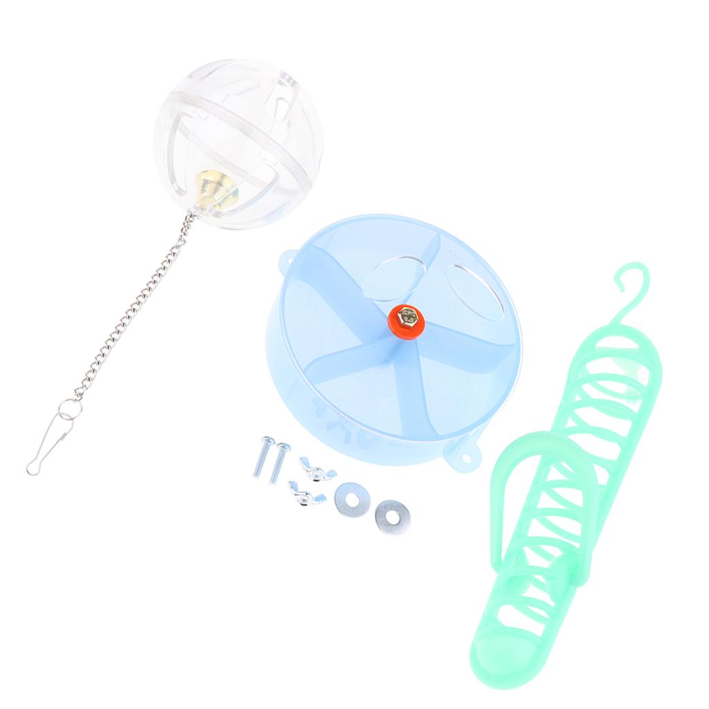 Bird Foraging Feeder Hanging Intelligence Toy Cage Feeder Three-piece suit