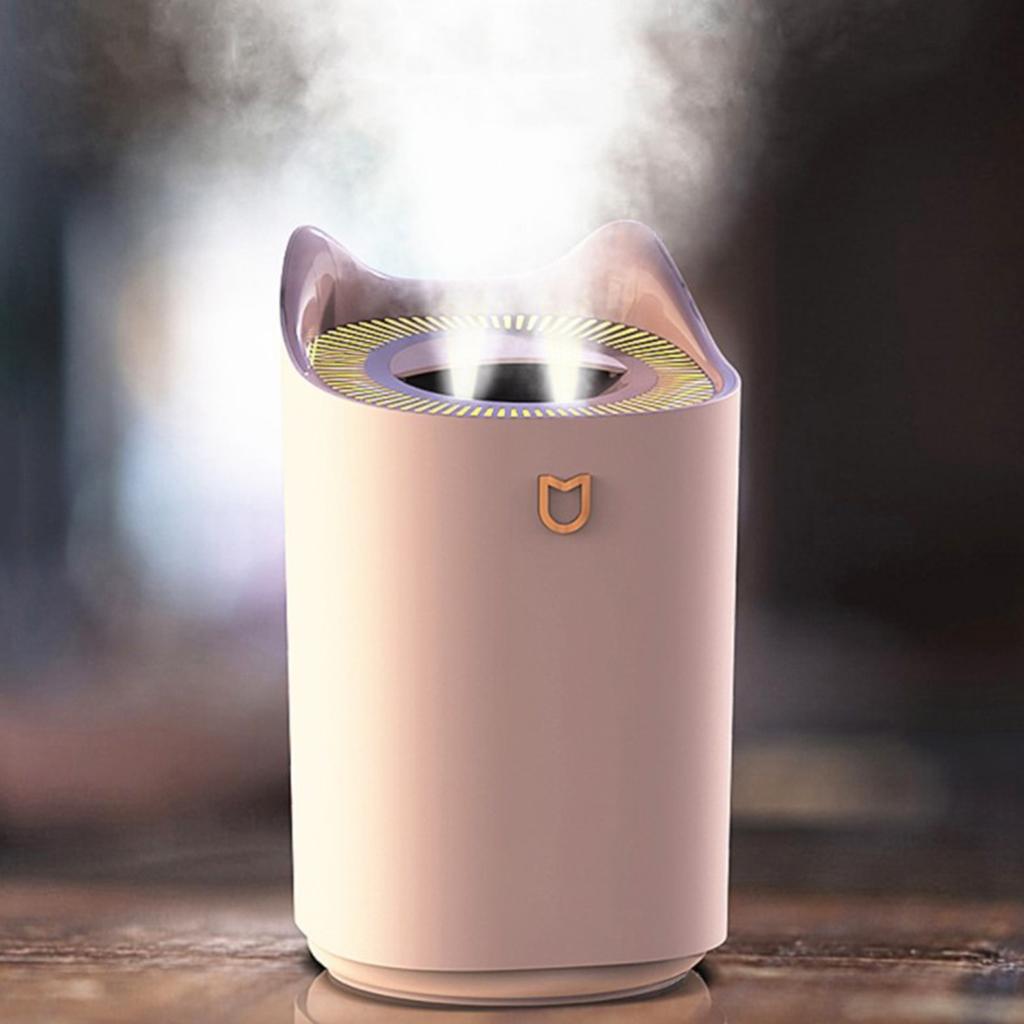 3L Air Humidifier Oil Diffuser Aromatherapy Household  Humidifier Pink