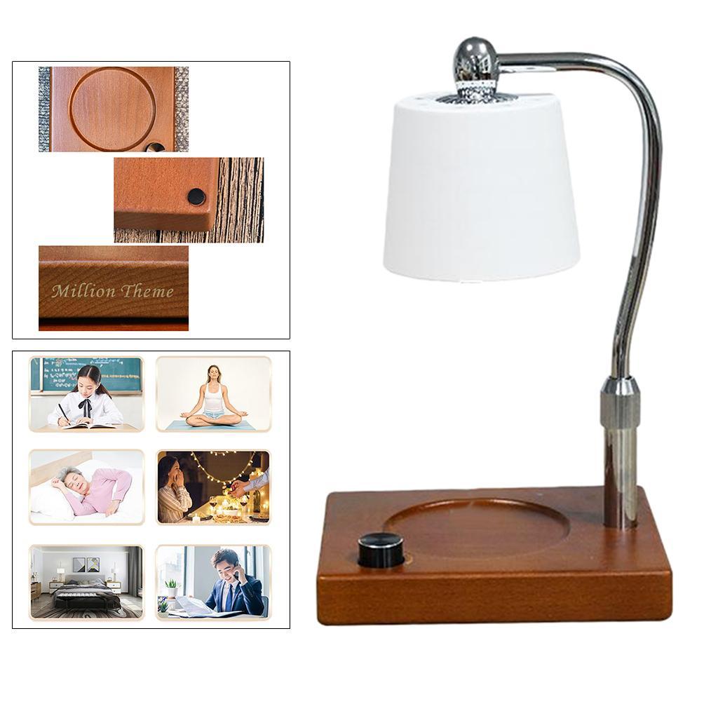 Electric Candle Warmer Wax Melter Lamp Dimmable Oil Burner Lamp White Square