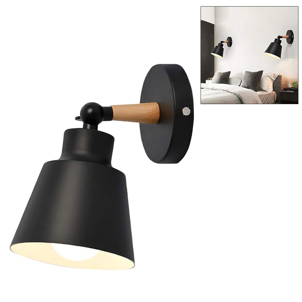 LED Wall Light Sconce Bedside Lamp Fixtures Lighting Bedroom Hallway Black