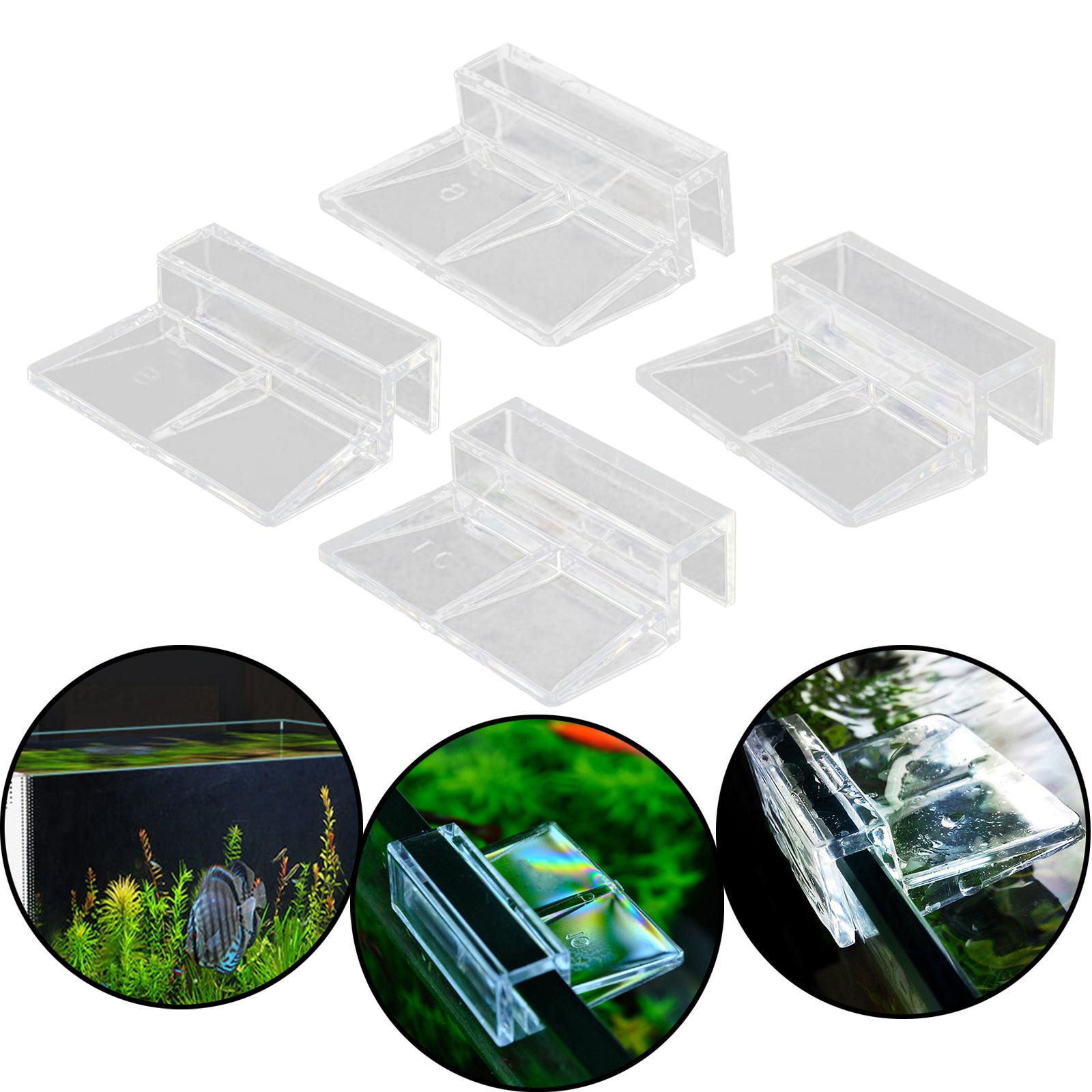 10Pcs Aquarium Screen Net Clips Multi Purpose Glass Fixed Cover Bracket 6mm