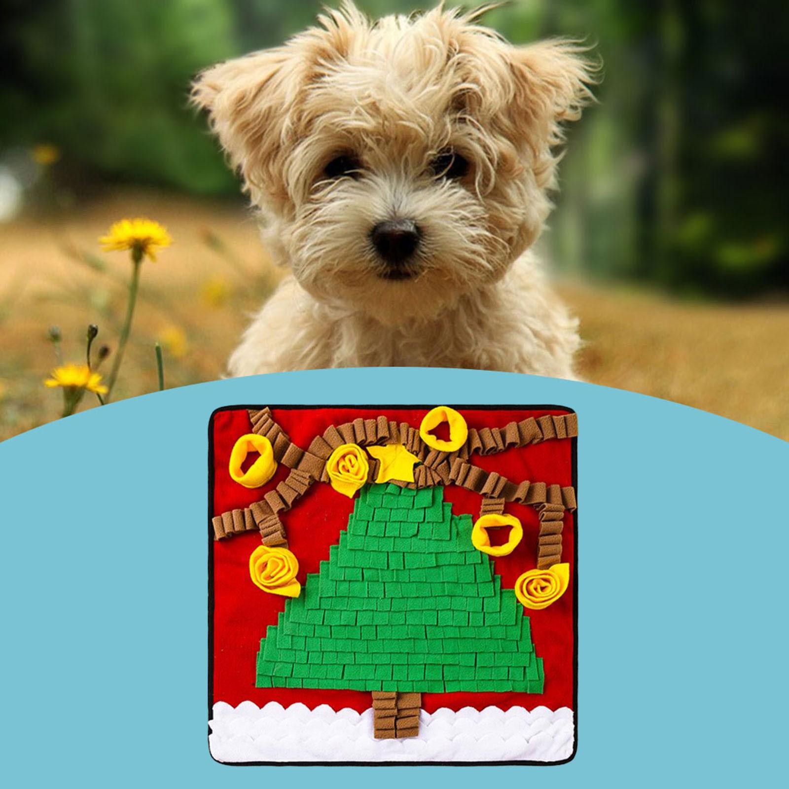 Puppy Training Mat Dog Game Interactive Dog Toys Nose Feeding Mat Square