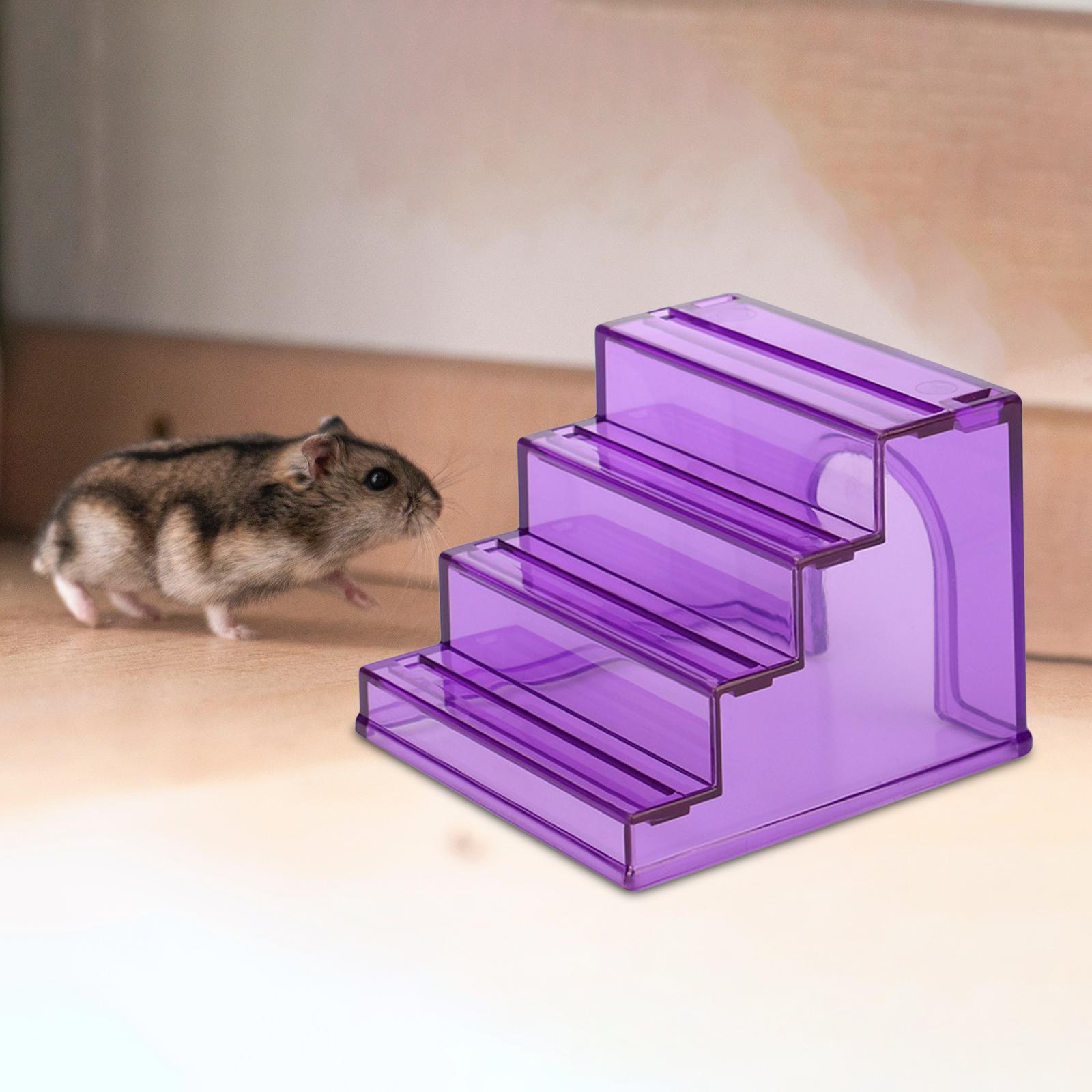 Hamster Climbing Ladder Exercise Climbing Stairs for Hedgehogs Mice Hamsters Violet