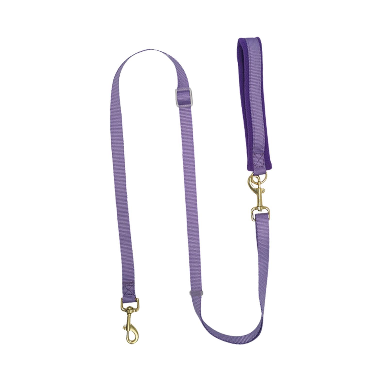 Double Ended Dog Leash Adjustable Dog Traning Walking Leash Walking Training violet