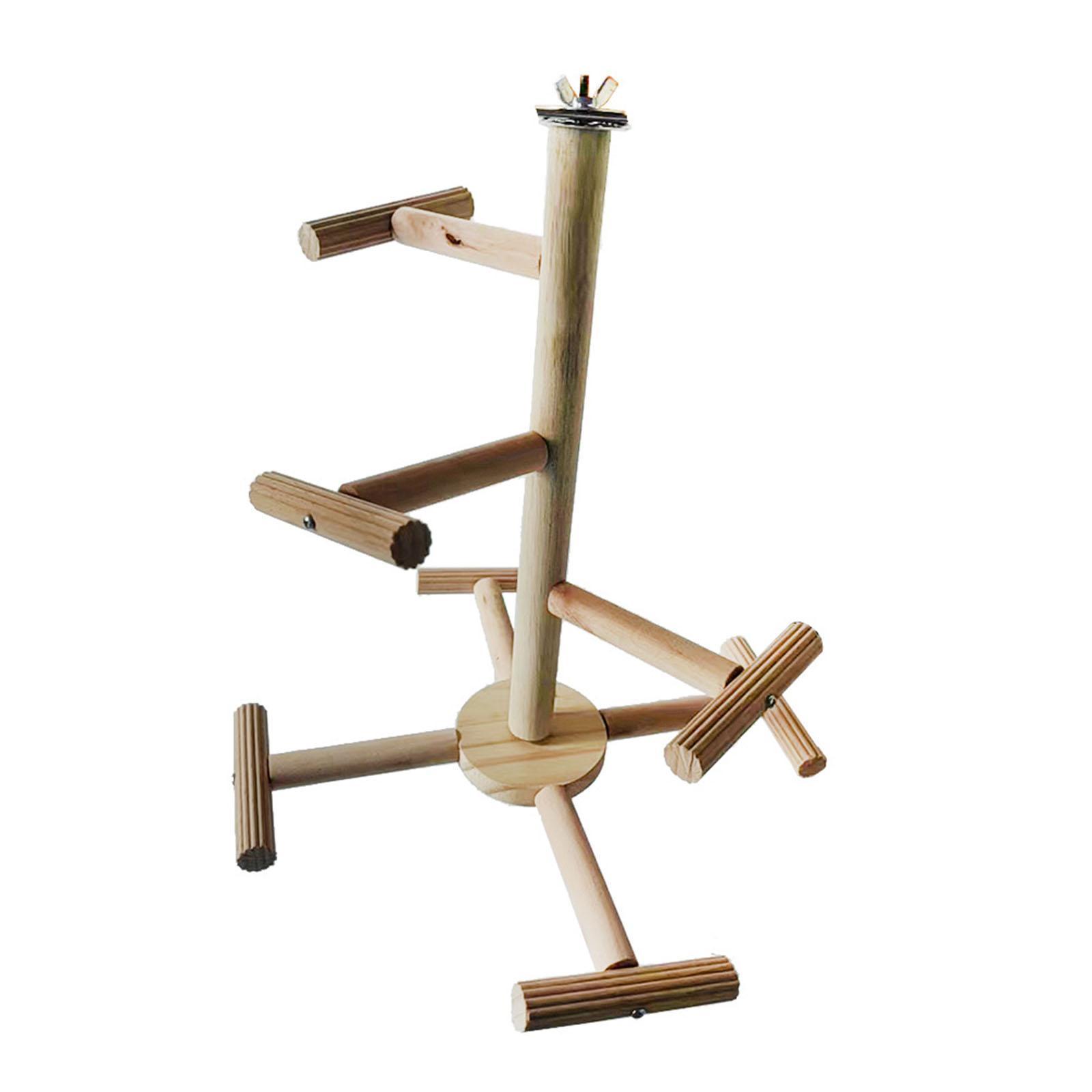 Bird Rotating Perch Toy Bird Stand for Budgerigar Cockatiels Small Parakeets