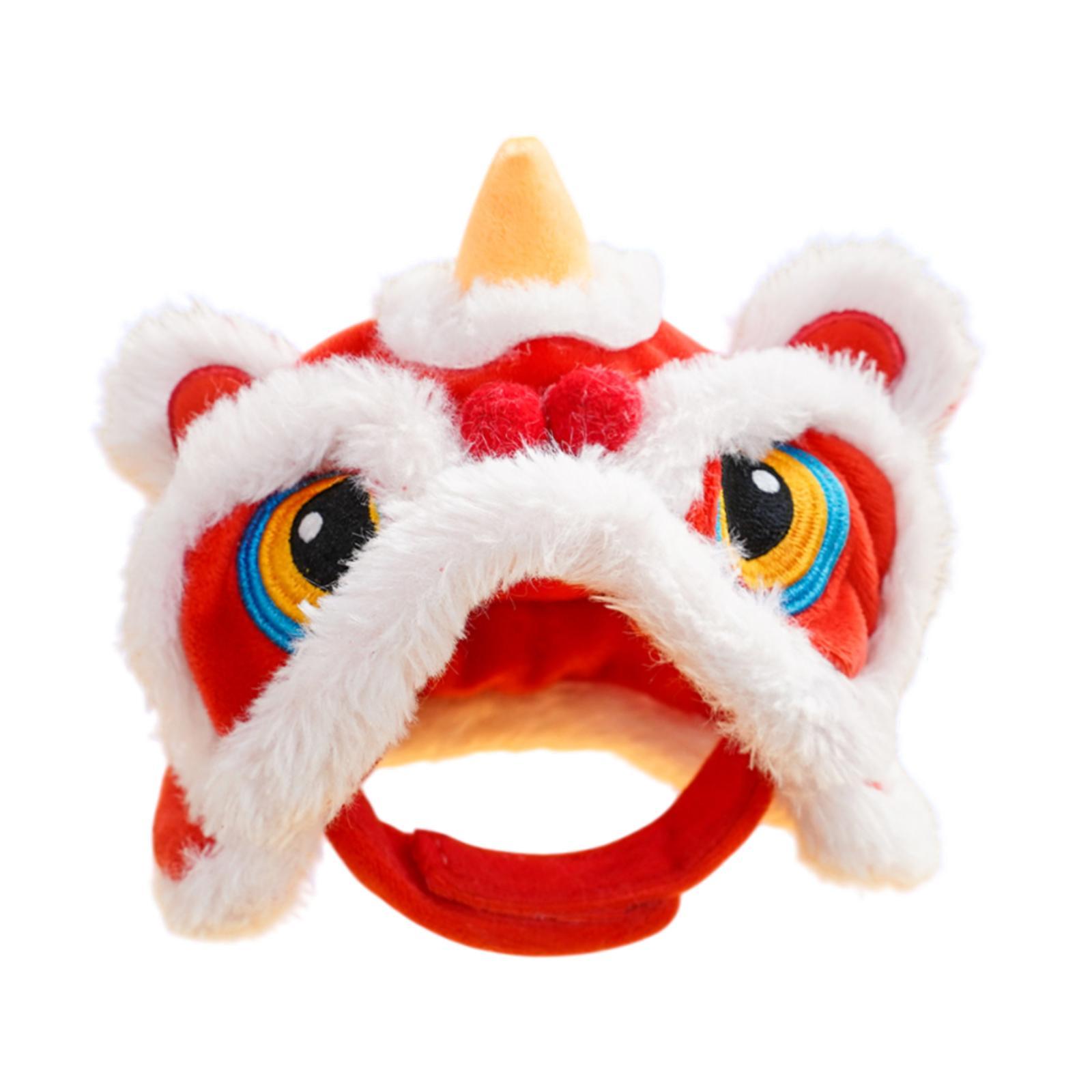 Pet Costume Hat Lion Dance