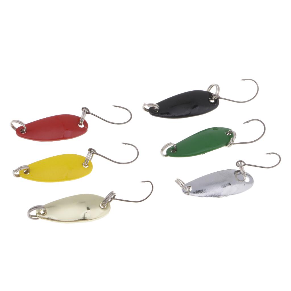 5 Makrelen-Pailletten-Spinner - Metall Löffelköder Mit Drillingshaken 7cm/21g
