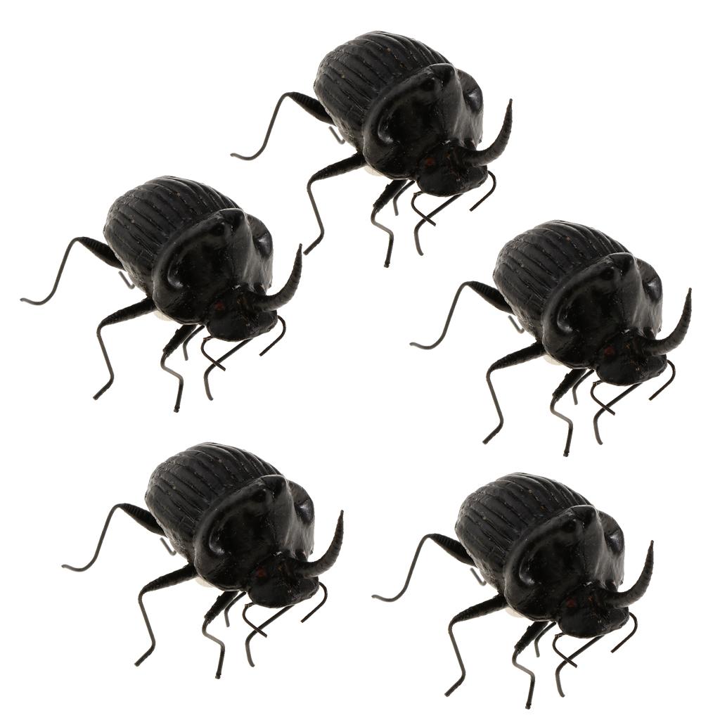 5Pcs Simulation Artificial Insect Model Kids Educative Toys Hercules beetle