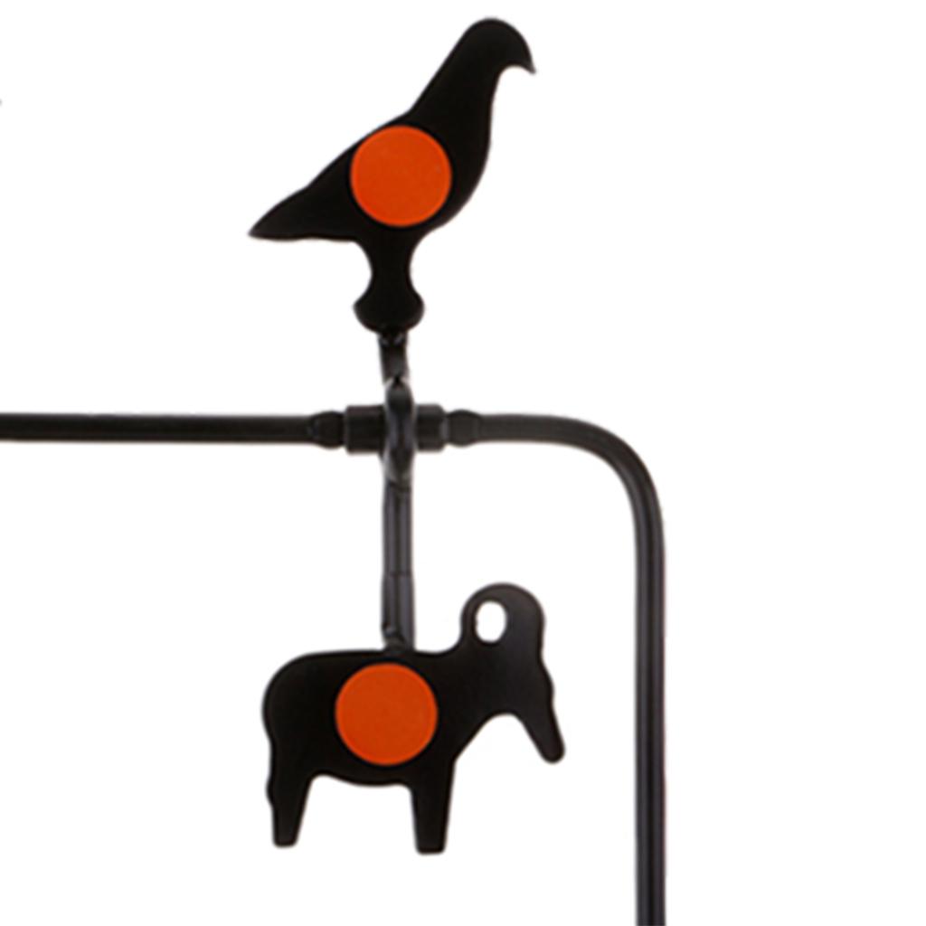 Metal Spinning Target Animals Spinner Target Stand Self Reset Target