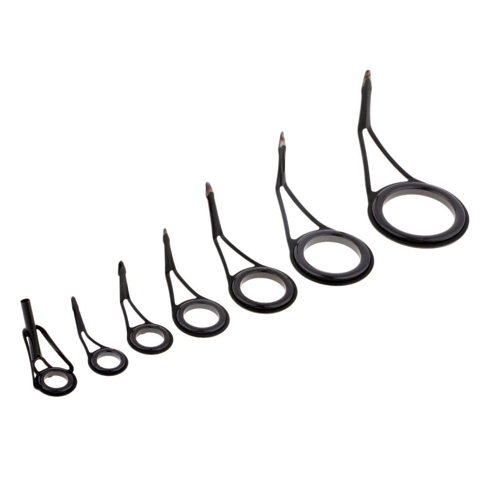 7pcs Free Fishing Rod Guides Single Leg Fishing Rod Parts Eye Rings eBay