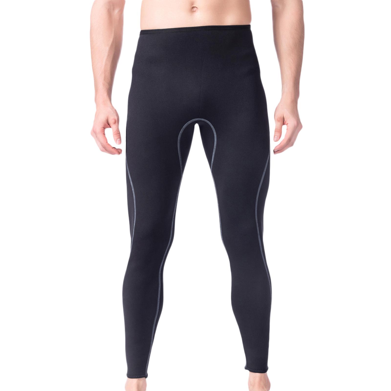 Black Wetsuit Pants Stretch Neoprene Surf Surfing Paddling Mens SXL