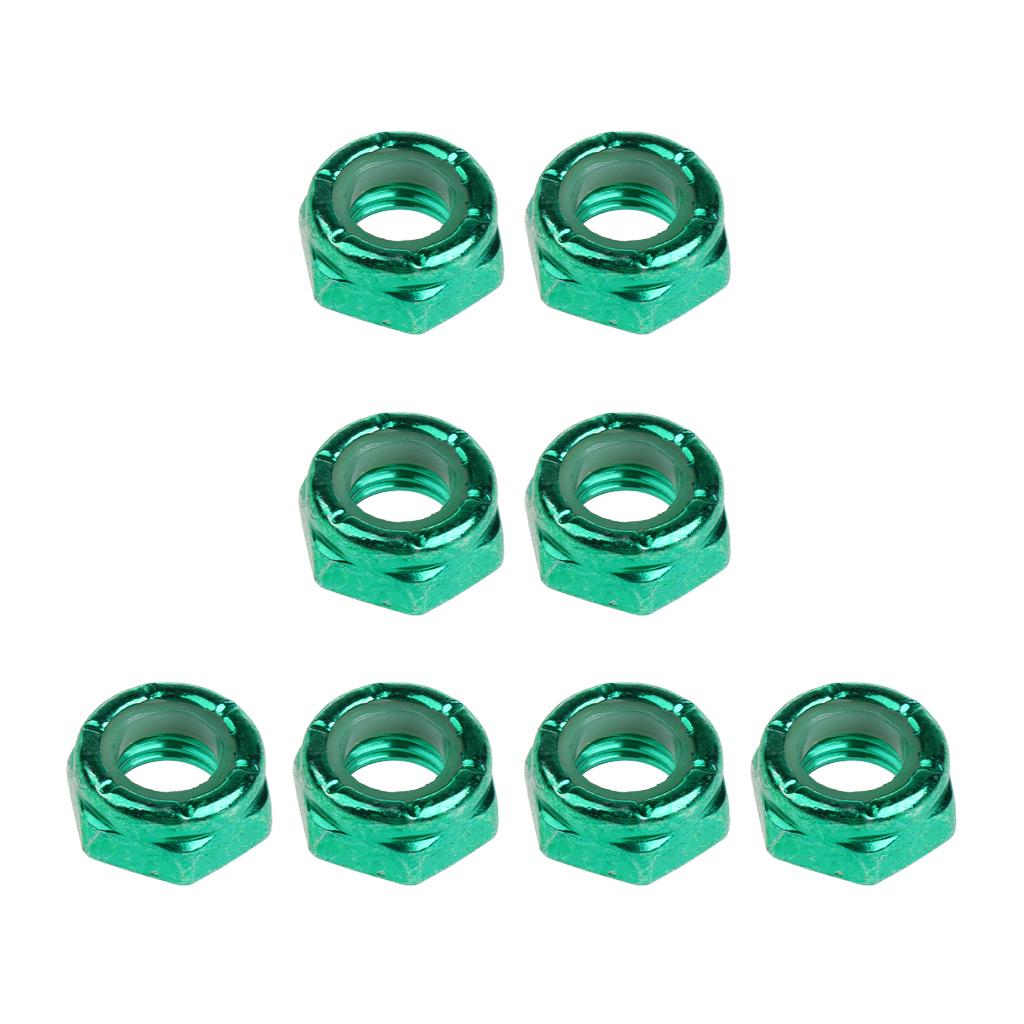 24Pcs Skateboard Truck Wheel Axle Screw Nuts Longboard Accessories