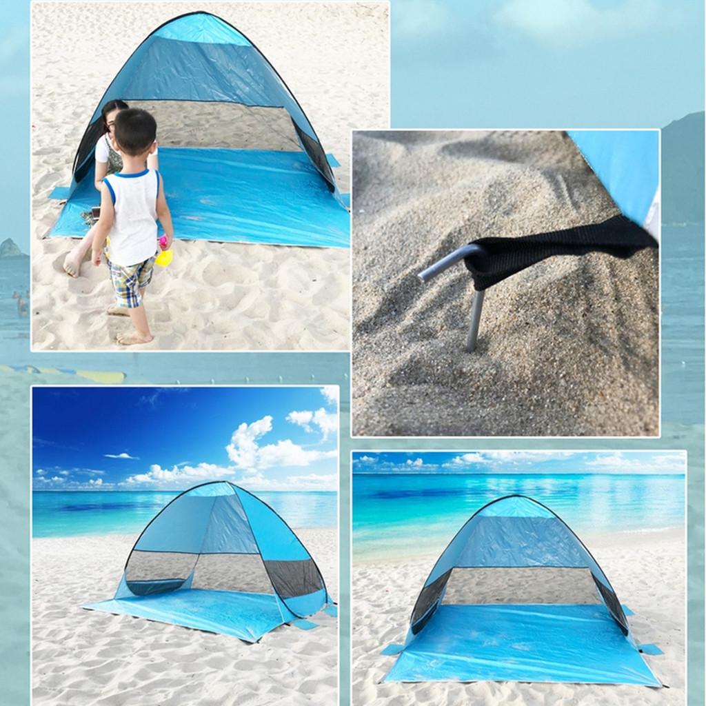 Auto Up Beach Sand Tent Sun Shelter Anti UV Camping Canopy Sunshade | eBay