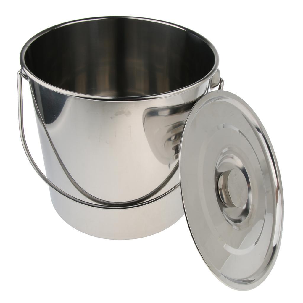 Outdoor Stainless Steel Pot Camping Cookware Soup Container Bucket Stainless Steel Pot For Camping