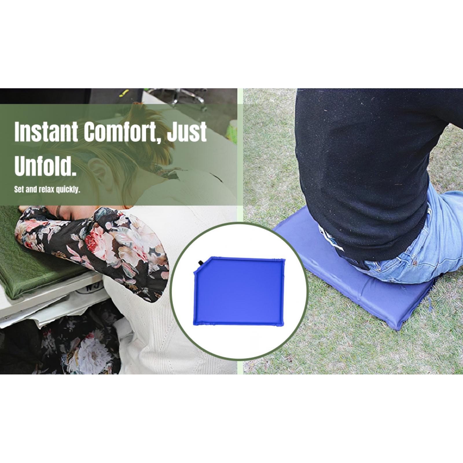 2Pcs Self-Inflating Travel Camping Seat Cushion Garden Picnic Seat Pad Mat