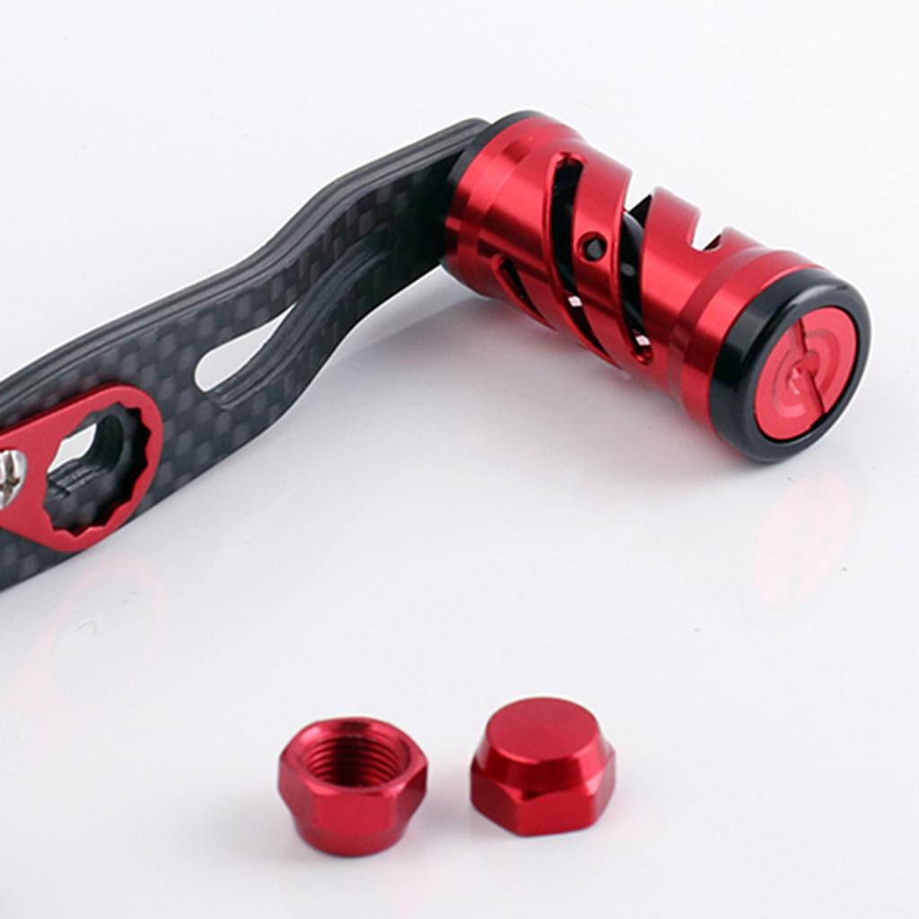 Aluminum Alloy Fishing Reel Handle Double Knobs Baitcasting Reel Red Black