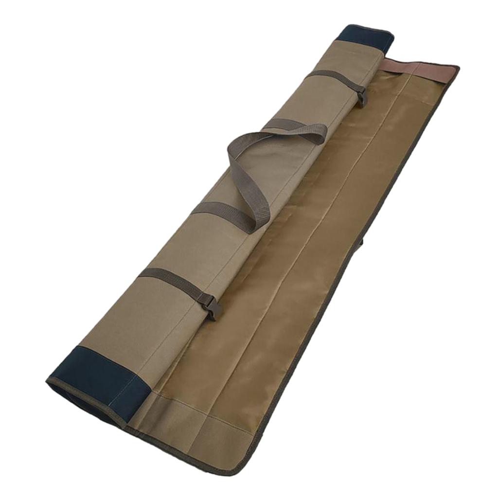Large Capacity 1.3m Water-resistant Fishing Rod Bag Rod Holdall Khaki
