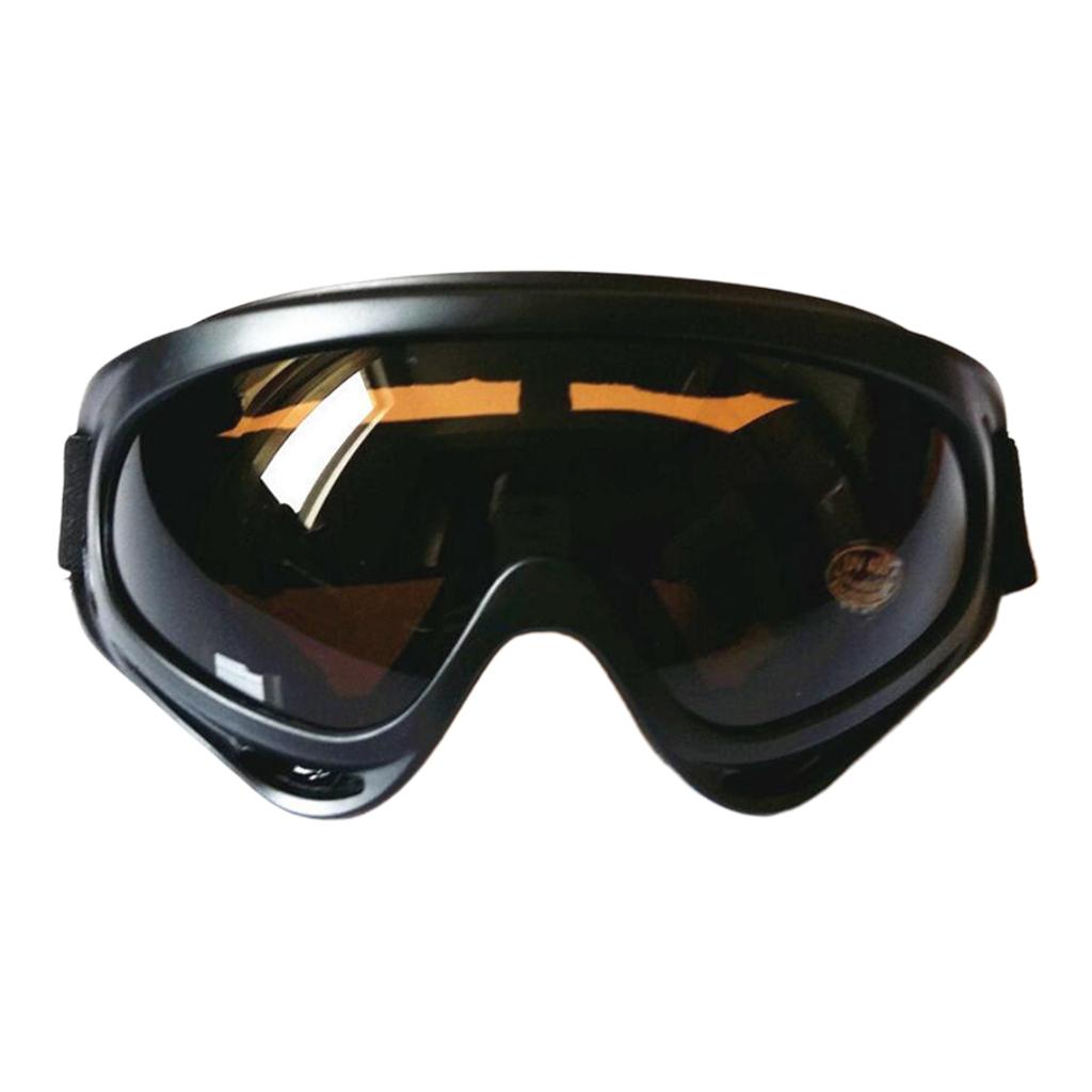 1 Pair Ski Glasses Eyewear  Winter Snow Sports Snowboard Goggles Dark Brown