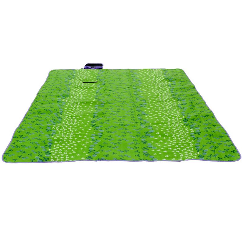 Picnic Blanket Beach Mat Waterproof Foldable 200x200cm Grass Green