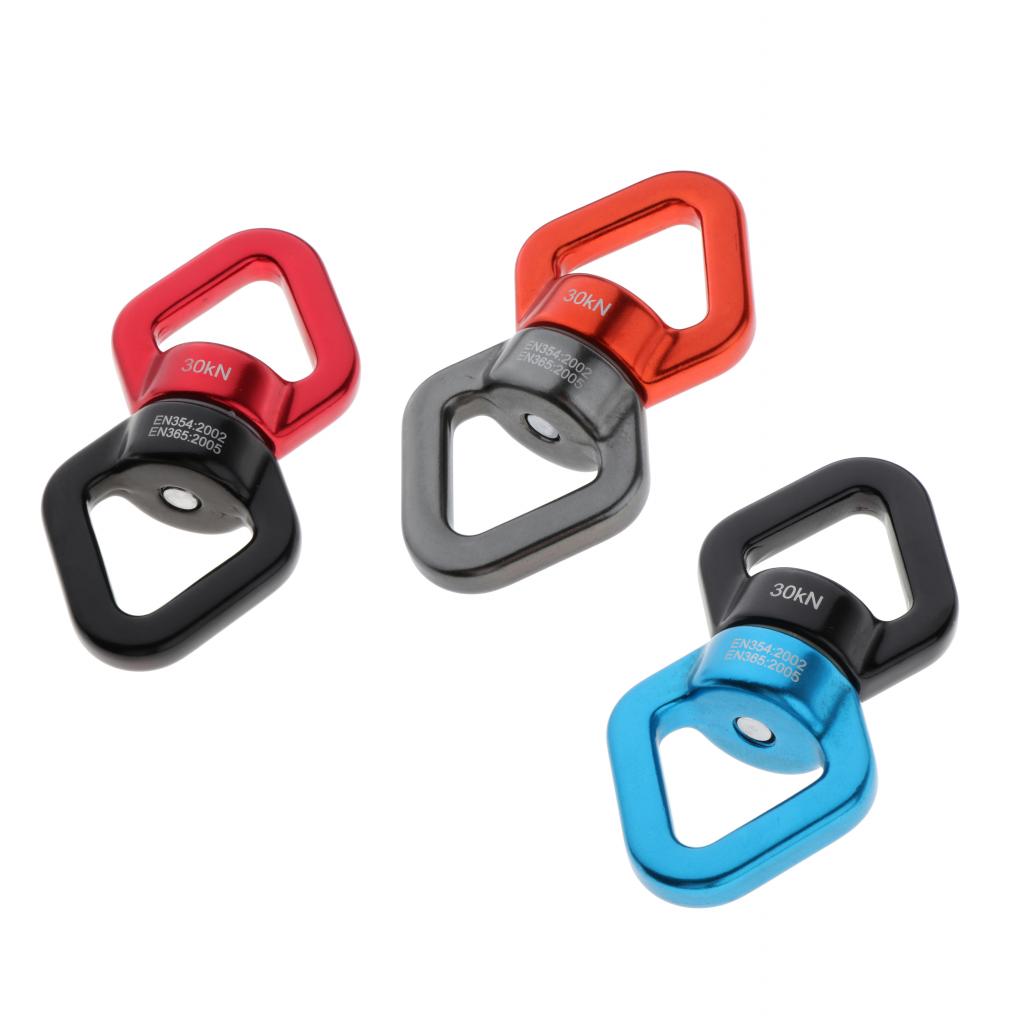 30KN Rotary Connector Hammock Swing Spinner Rope Swivel Connector Red