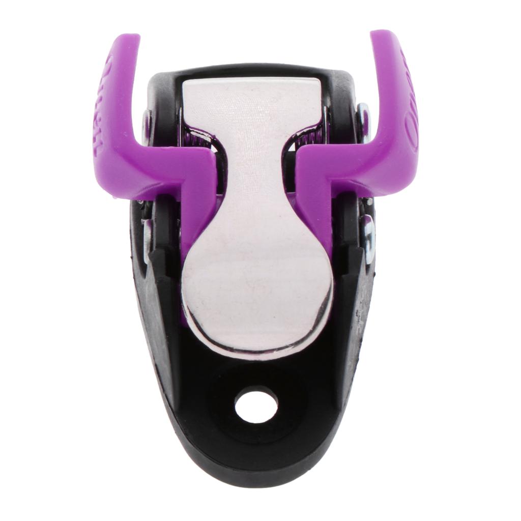 Inline Skating Strap Spider Buckle Roller Skate Clasp Easy Install Purple