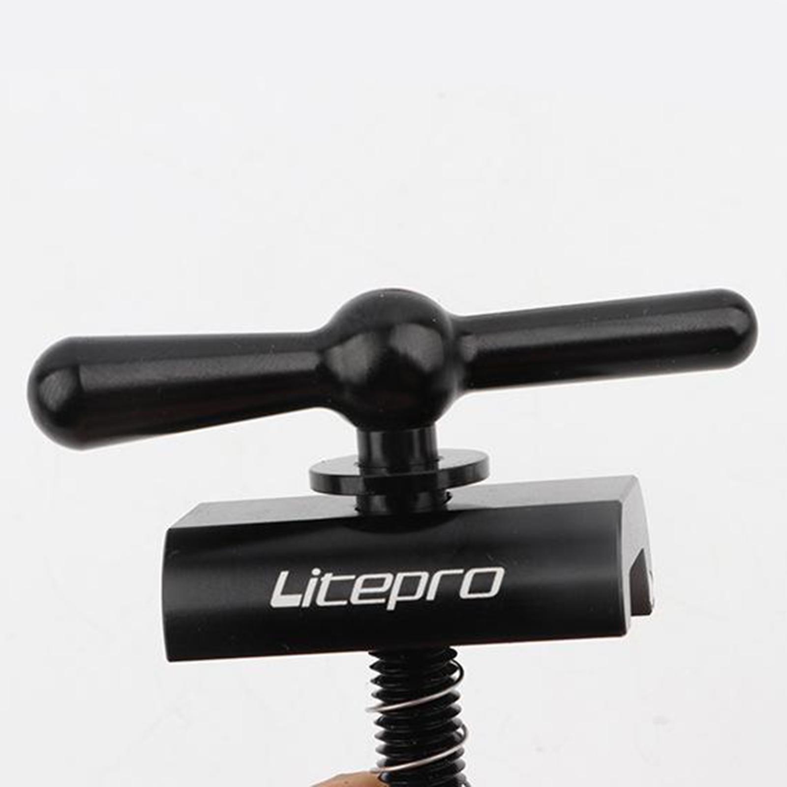 Aluminium Alloy CNC Lightweight Hinge Clamp Lever For Brompton Bike Black