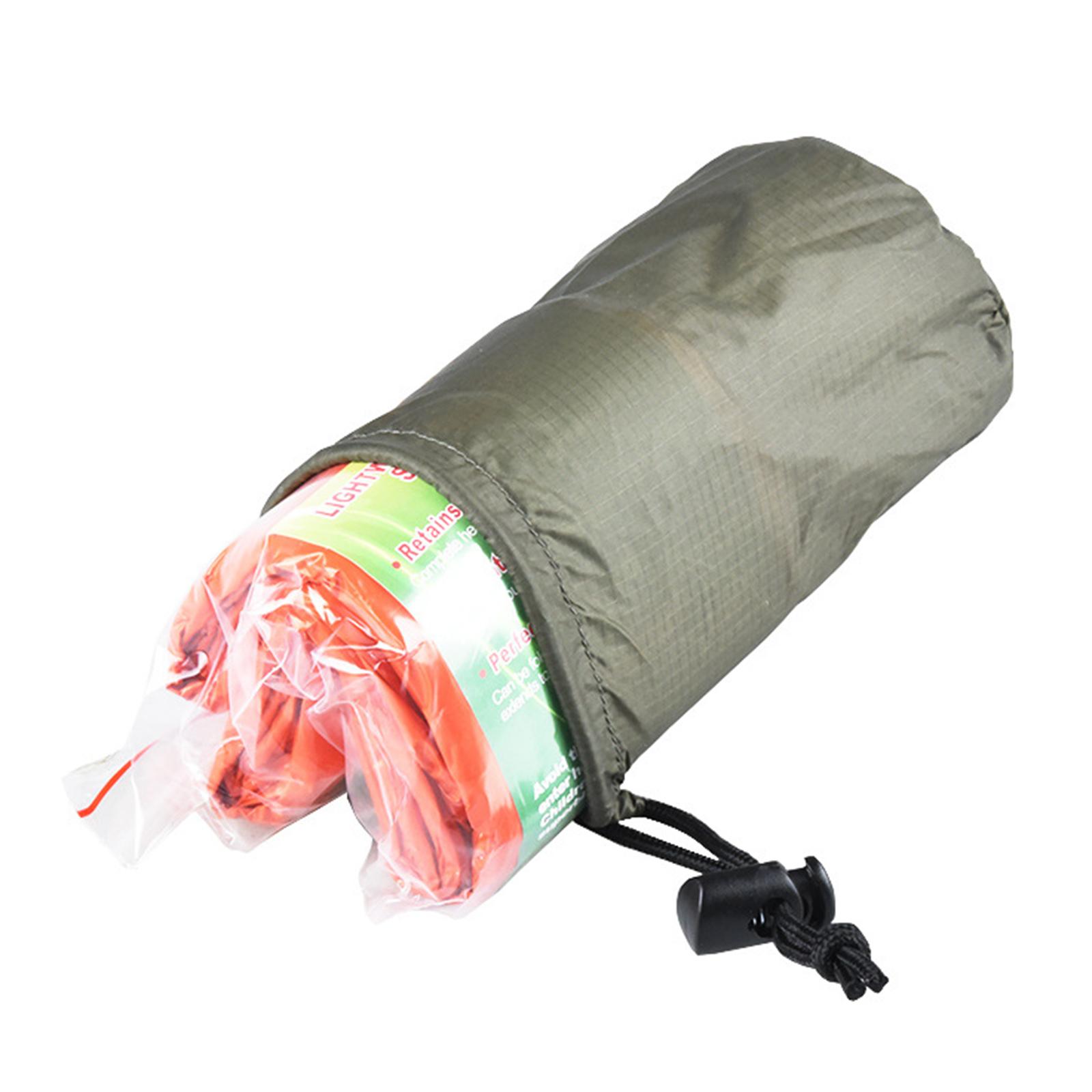2x Outdoor Thermal Emergency Sleeping Bag Survival Hiking Blanket Keep Warm 