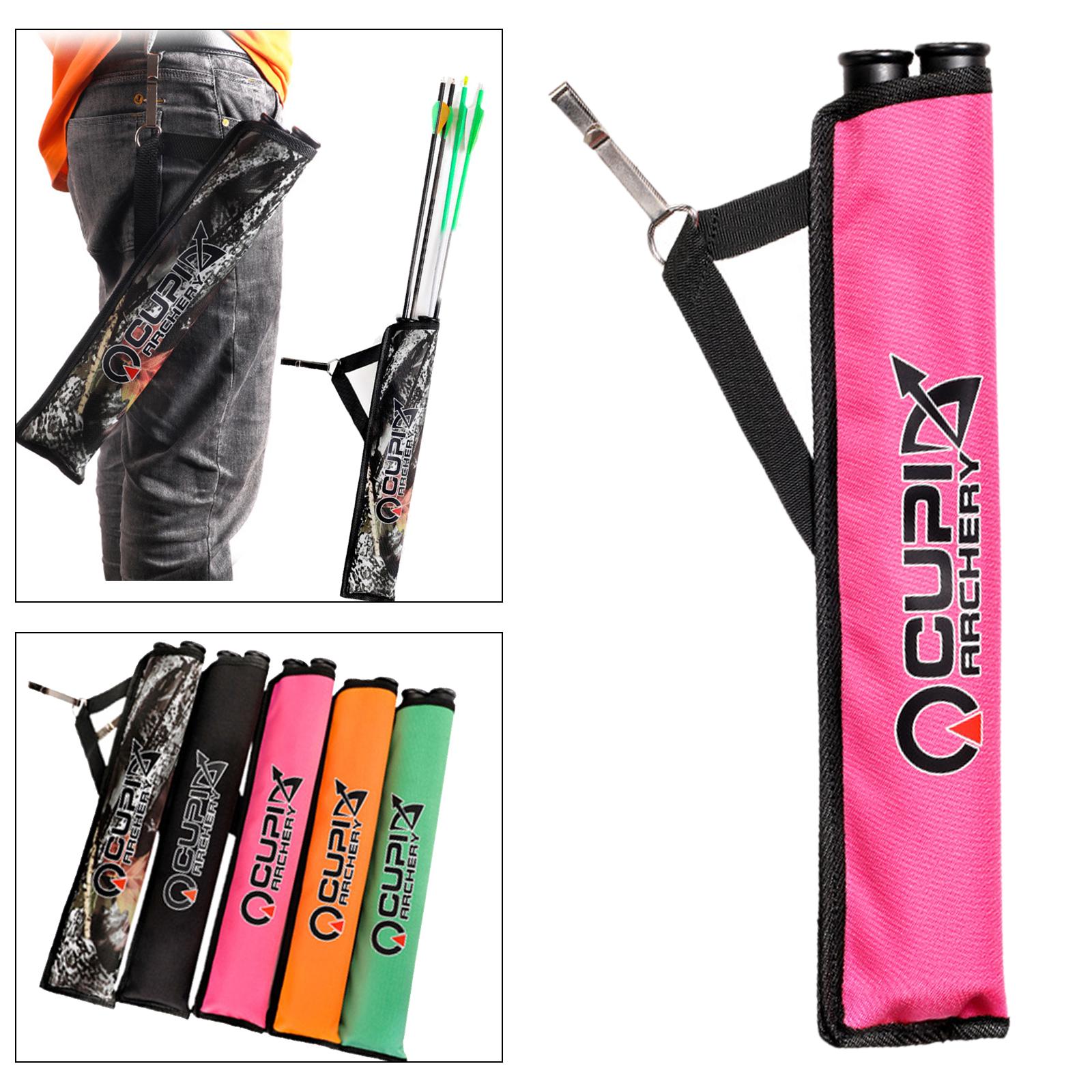 Archery Quiver Backpack Bag Teens Adults 2 Tubes Case Target Practice Pink