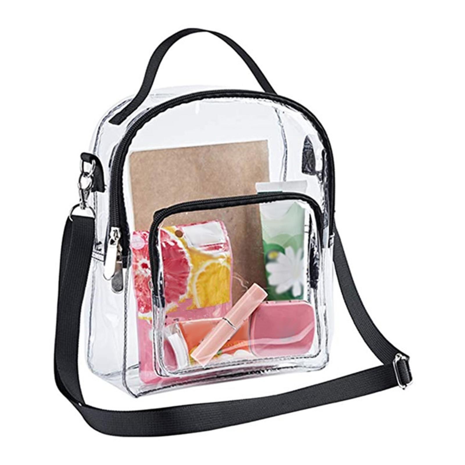 Transparent Crossbody Bag Purse Handbag Tote Casual Clear Bag Large Capacity