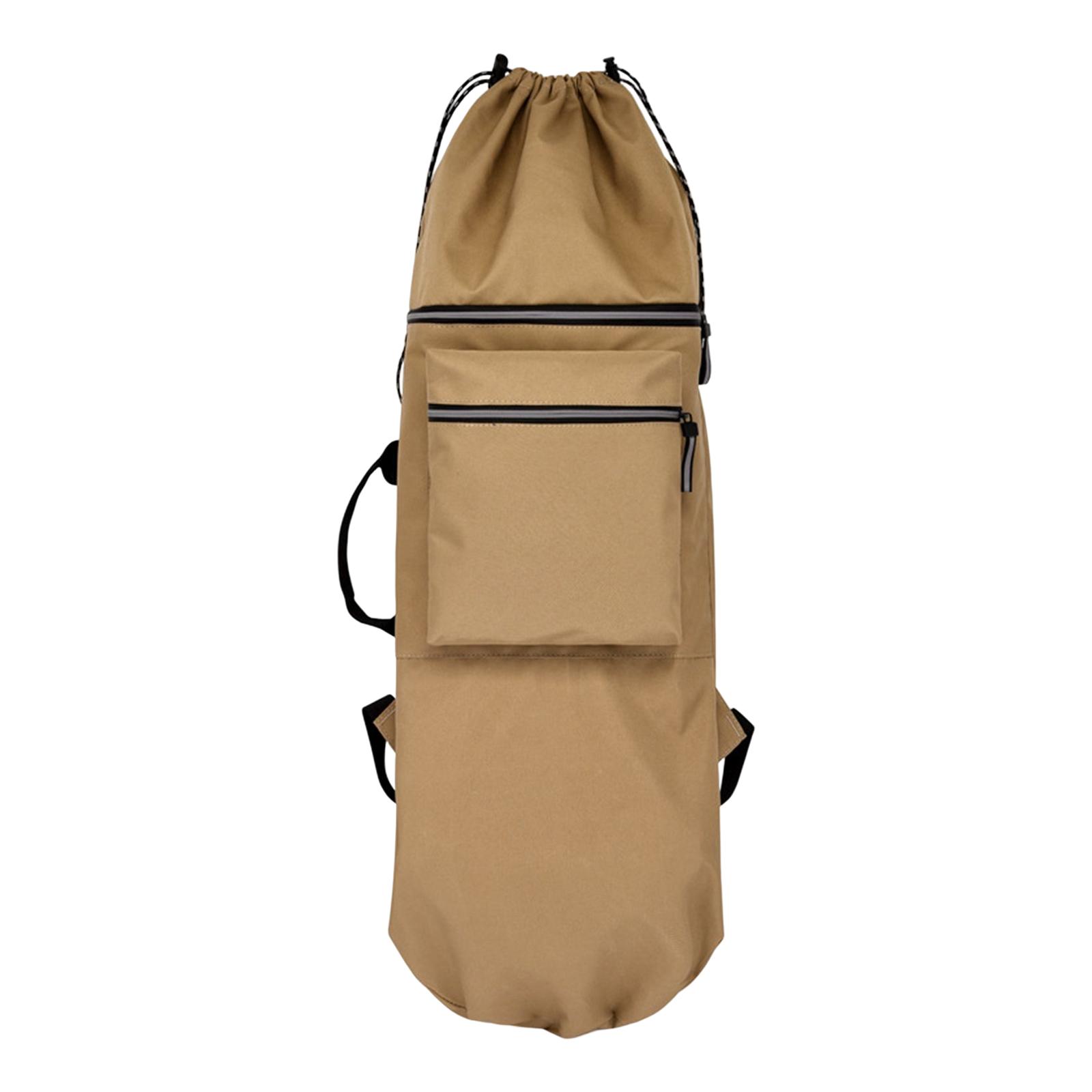 Skateboard Backpack Bag Khaki