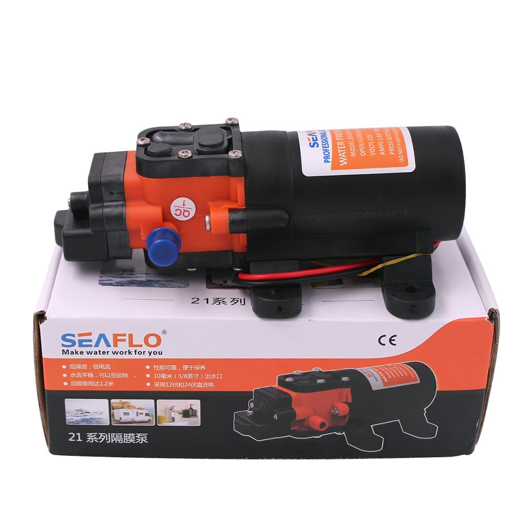SEAFLO 24V Water Pressure Pump 35PSI 1.2 GPM Diaphragm Pump Replacement