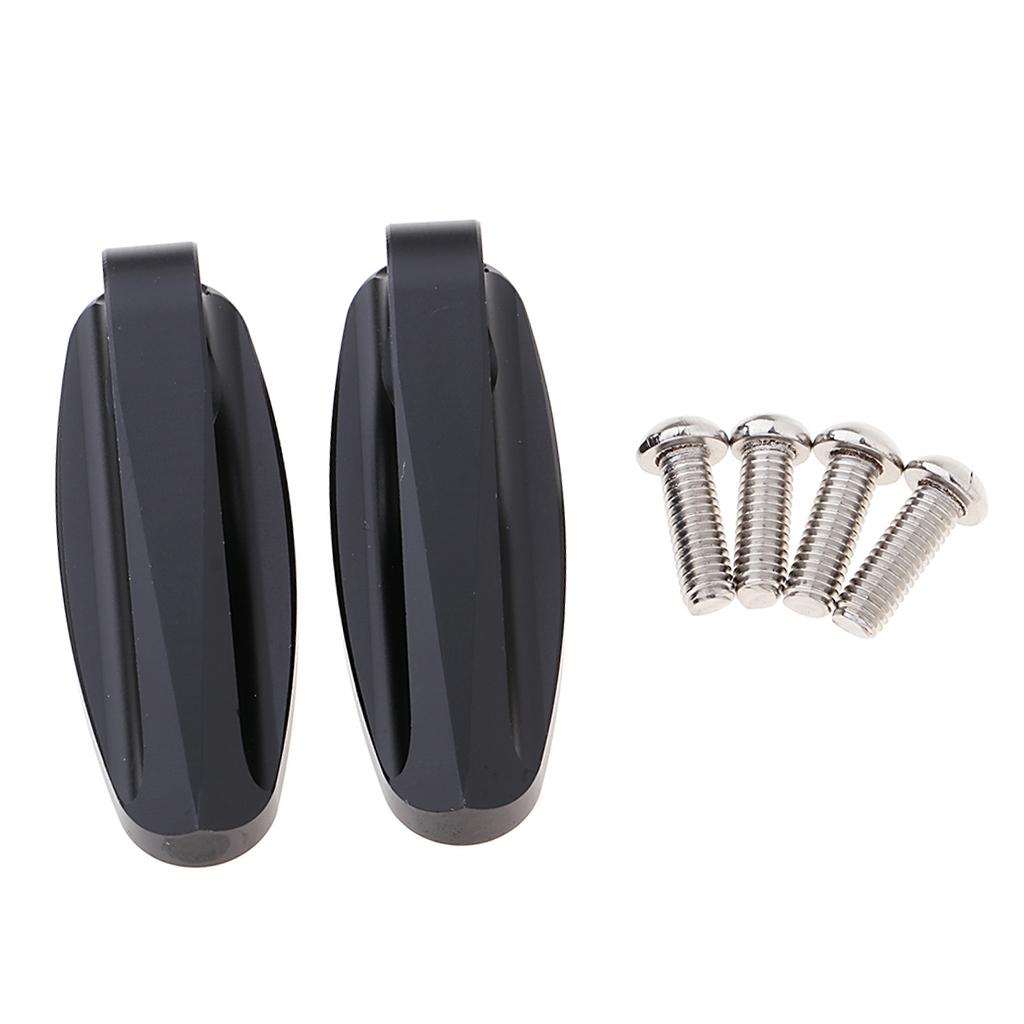 Universal Motorcycle Rearview Mirror Mount Extender Bracket Adapter Black