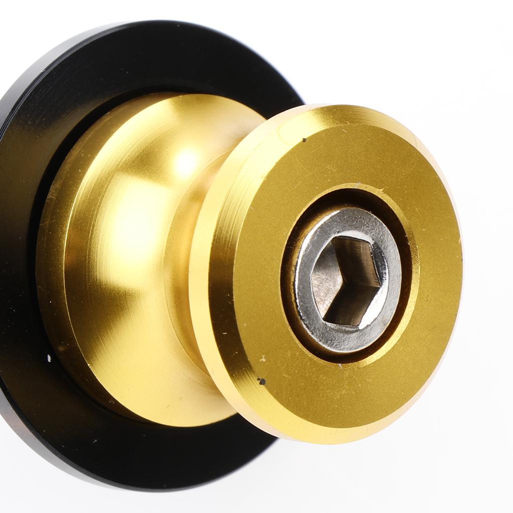 2PCS Universal Frame Stand Screw Swing Arm Spools Slider 8mm Golden