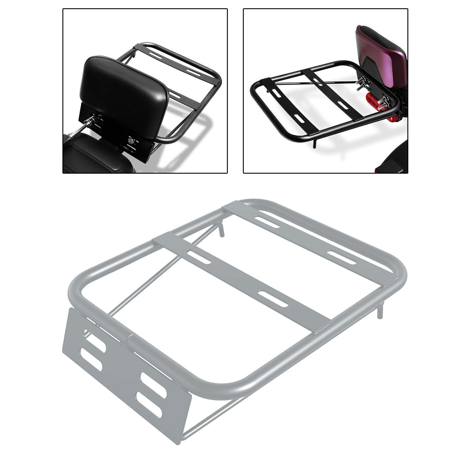 Generic Motorcycle Rear Luggage Rack Support Motorbike Rear Tail Box Carrier White