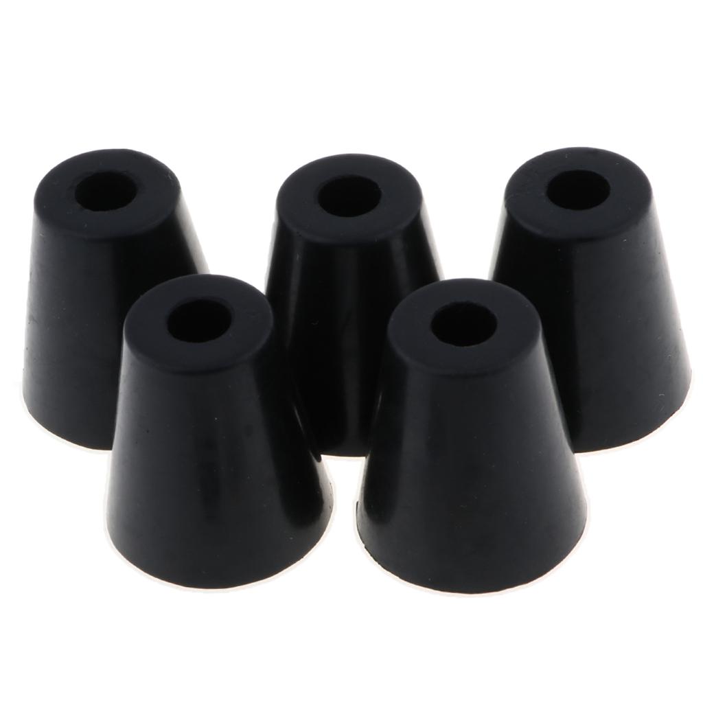 5pcs Round Black Bumpers Pads Rubber Feet, 45x49mm