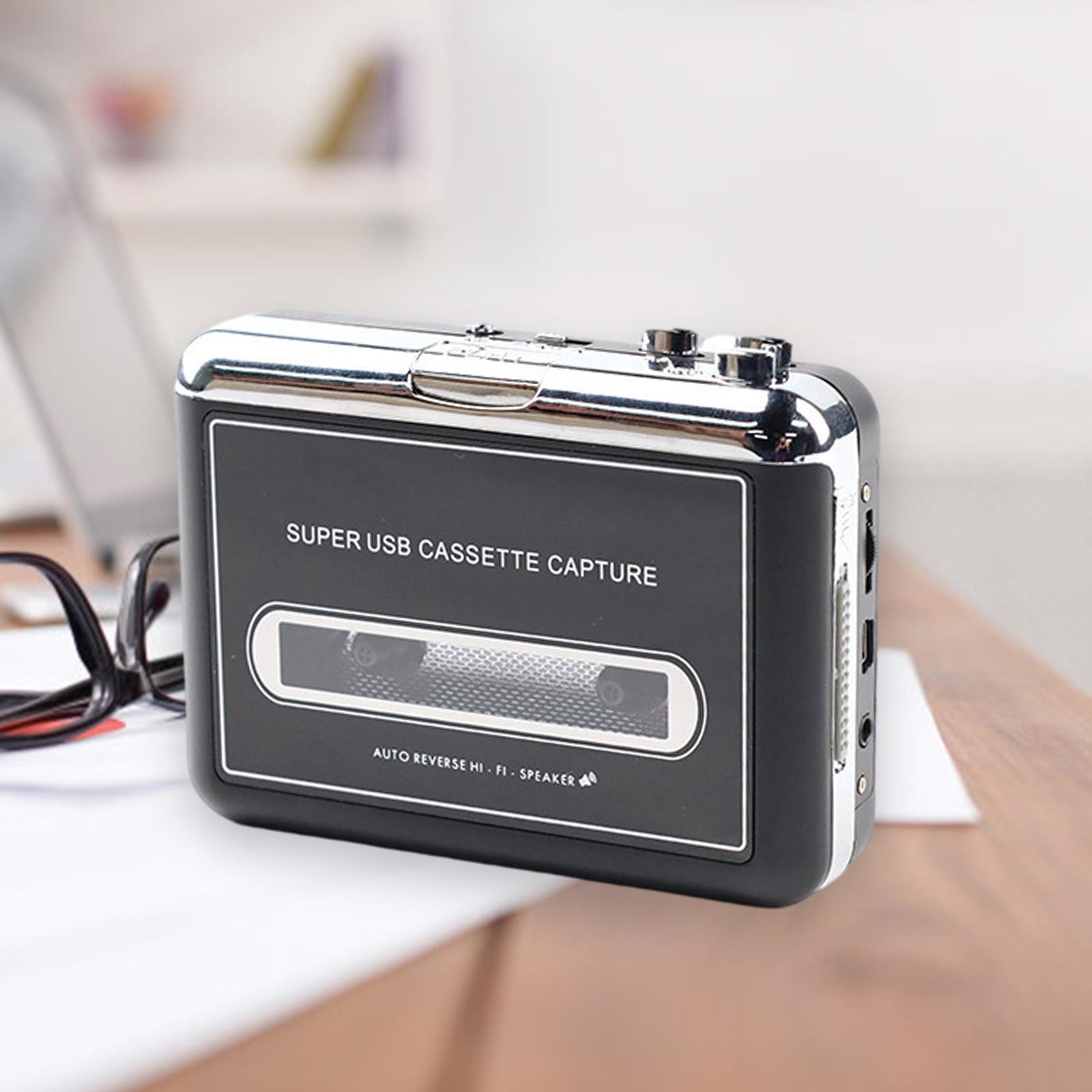 Portable USB Cassette Tape to MP3 Converter Capture Audio Music Player