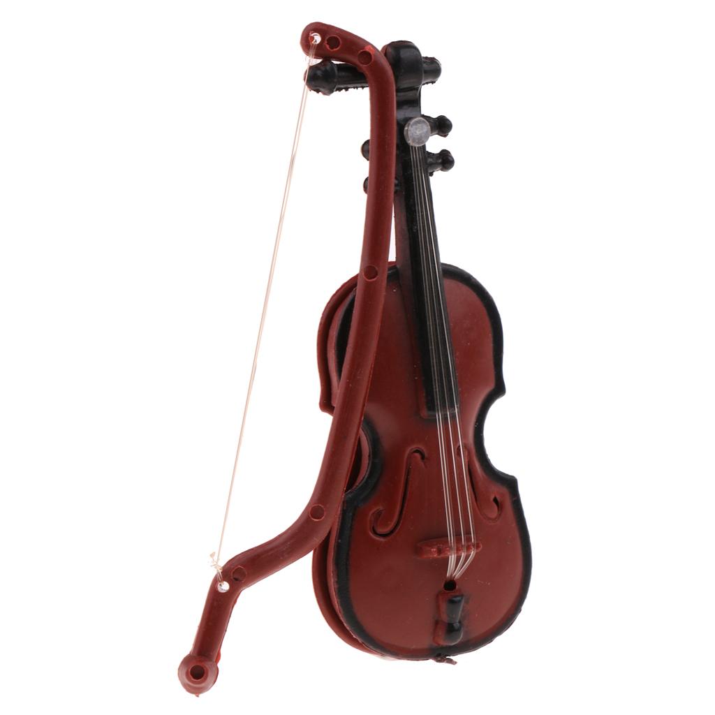 Plastic Miniature Musical Instrument Violin/Saxophone for 1/12 Dolls House Decor | eBay