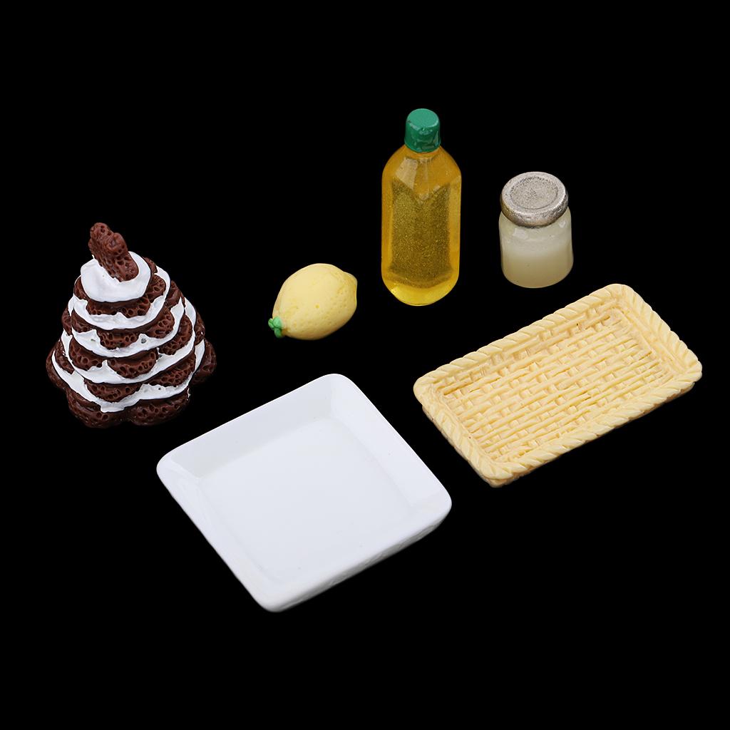 Kitchen Morning Food Resin Pinecone Cake Model Dollhouse Miniature 1/12