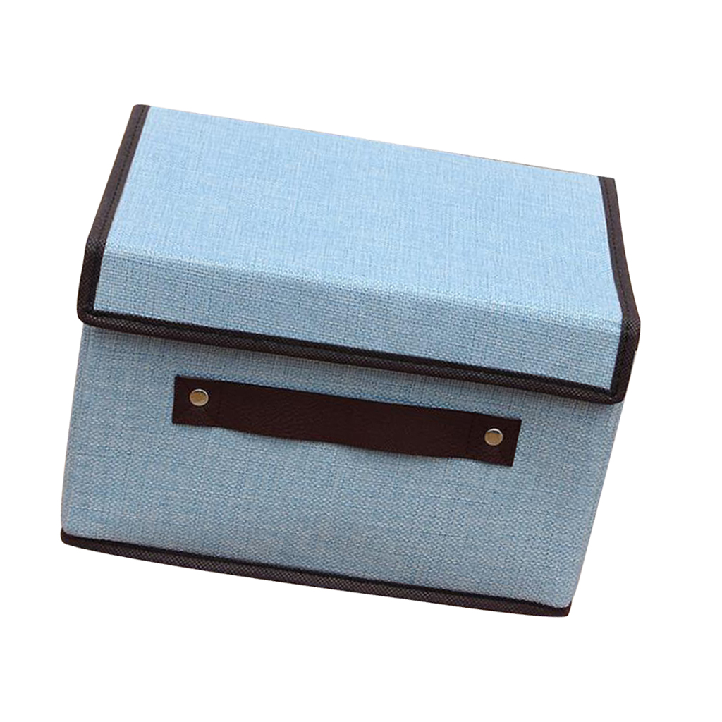 Storage Box Holder Makeup Cosmetic Stationery Organizer Blue S