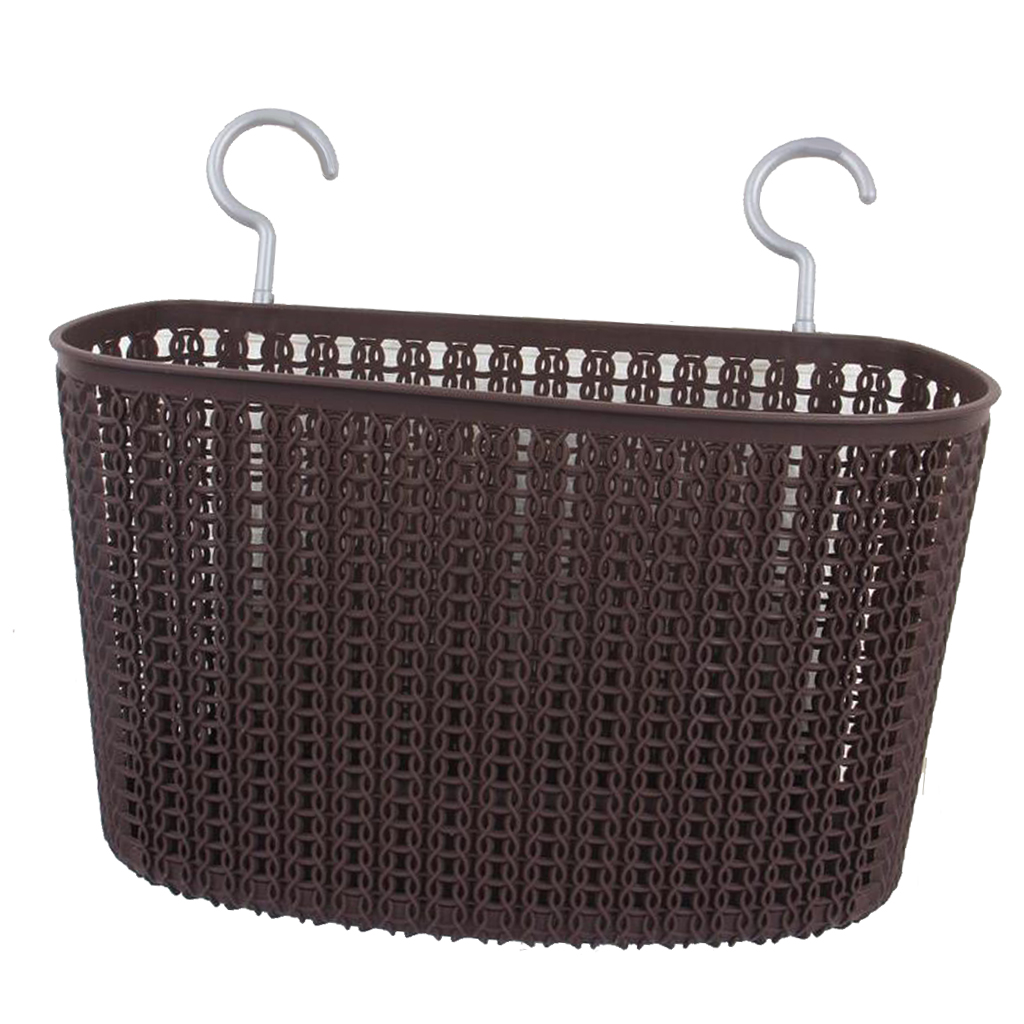 Hollow Out Plastic Storage Basket Sundries Underwear Organizer Box  Coffee