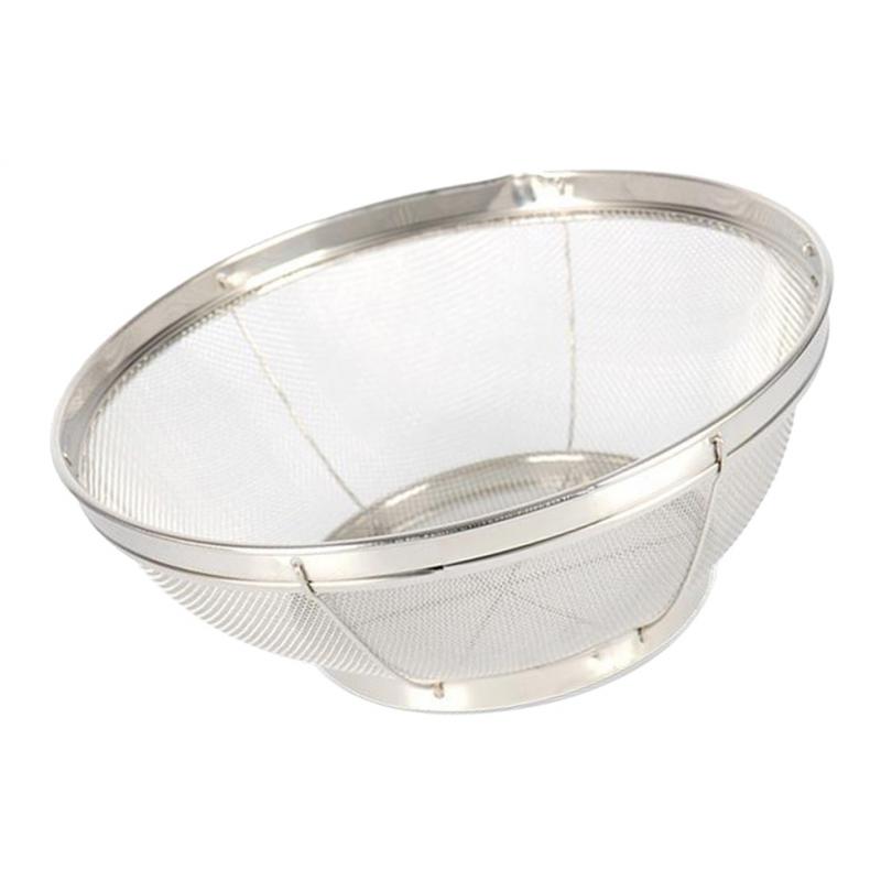Stainless Steel Kitchen Strainer Fine Mesh Fruit Vegetable Basket 31x11.5cm