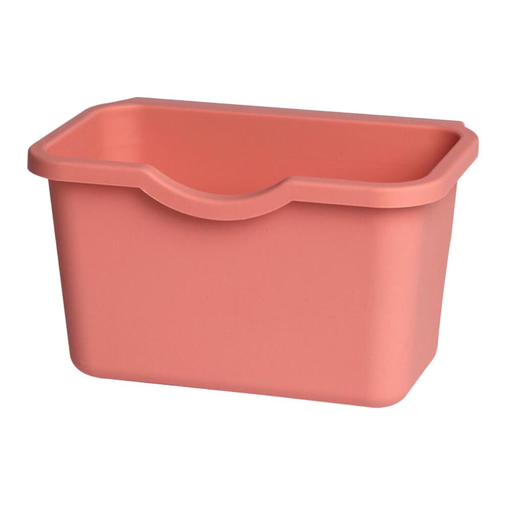 Kitchen Cabinet Door Organizer Hanging Trash Garbage Bin Can Pink_S