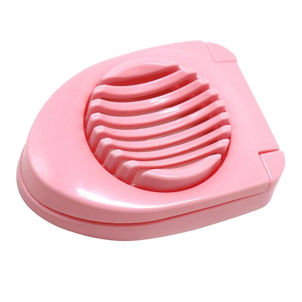 Egg Slicer Boiled Egg Chopper Stainless Steel Wires Dishwasher Safe Pink