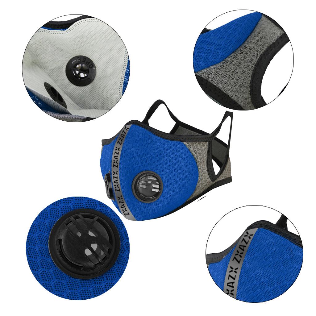 Earloop Mouth Mask Mouth-Muffle Face Mask Outdoor Running Cycling Blue