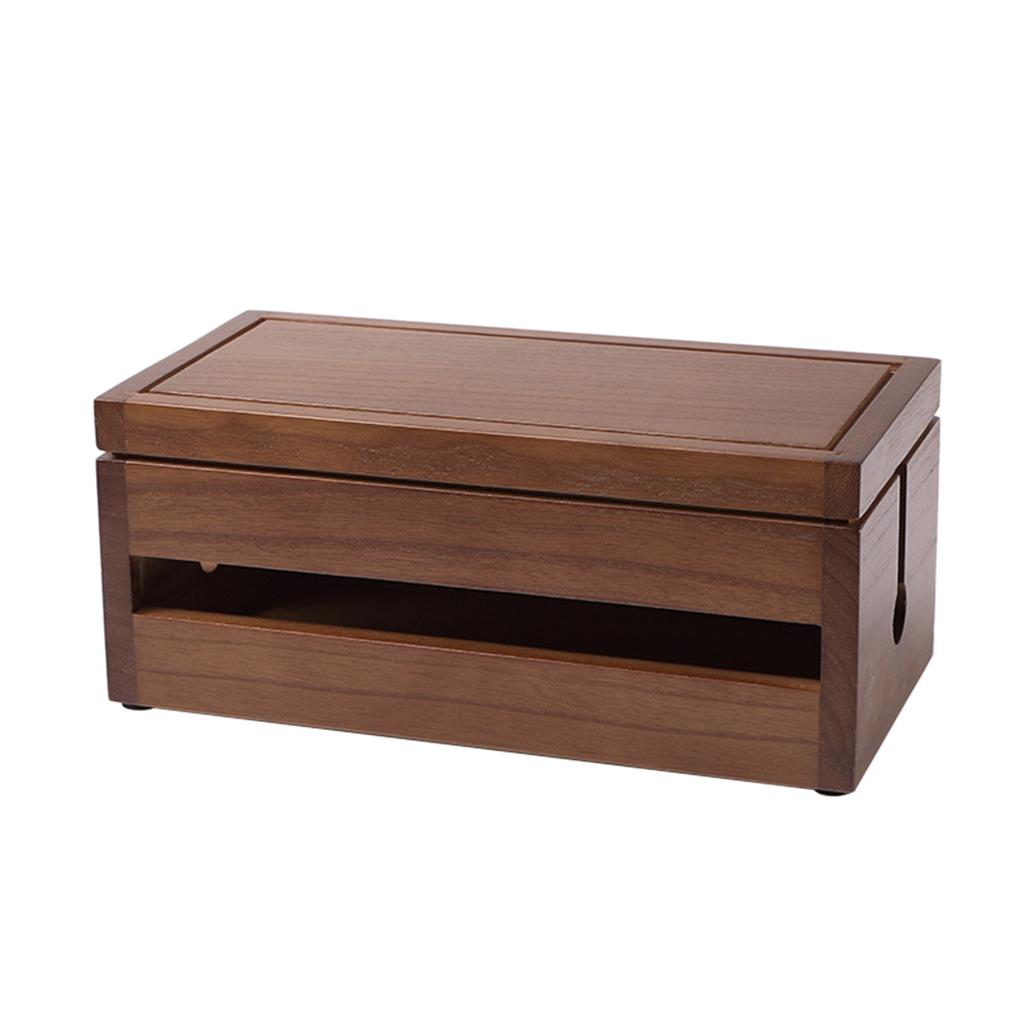 Wood Cable Management Box