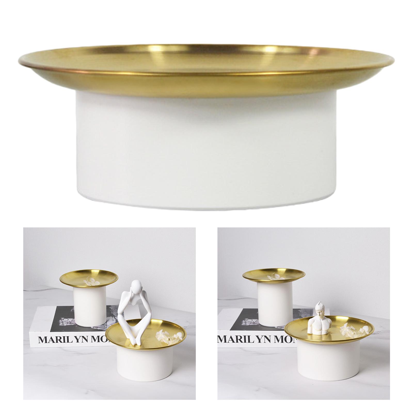 Storage Tray Lidded Cake Lipstick Perfume Organizer Dresser Countertop White Big